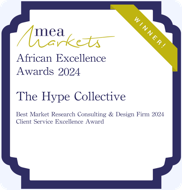 The Hype Collective - Awarded The Best Market Research Consulting & Design Firm 2024, Client Service Excellence Award by MEA Markets.